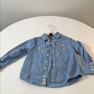 Ralph Lauren Light Blue Denim Shirt for Kids